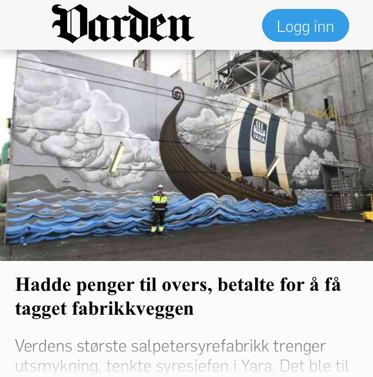 Kunstverk laget for YARA