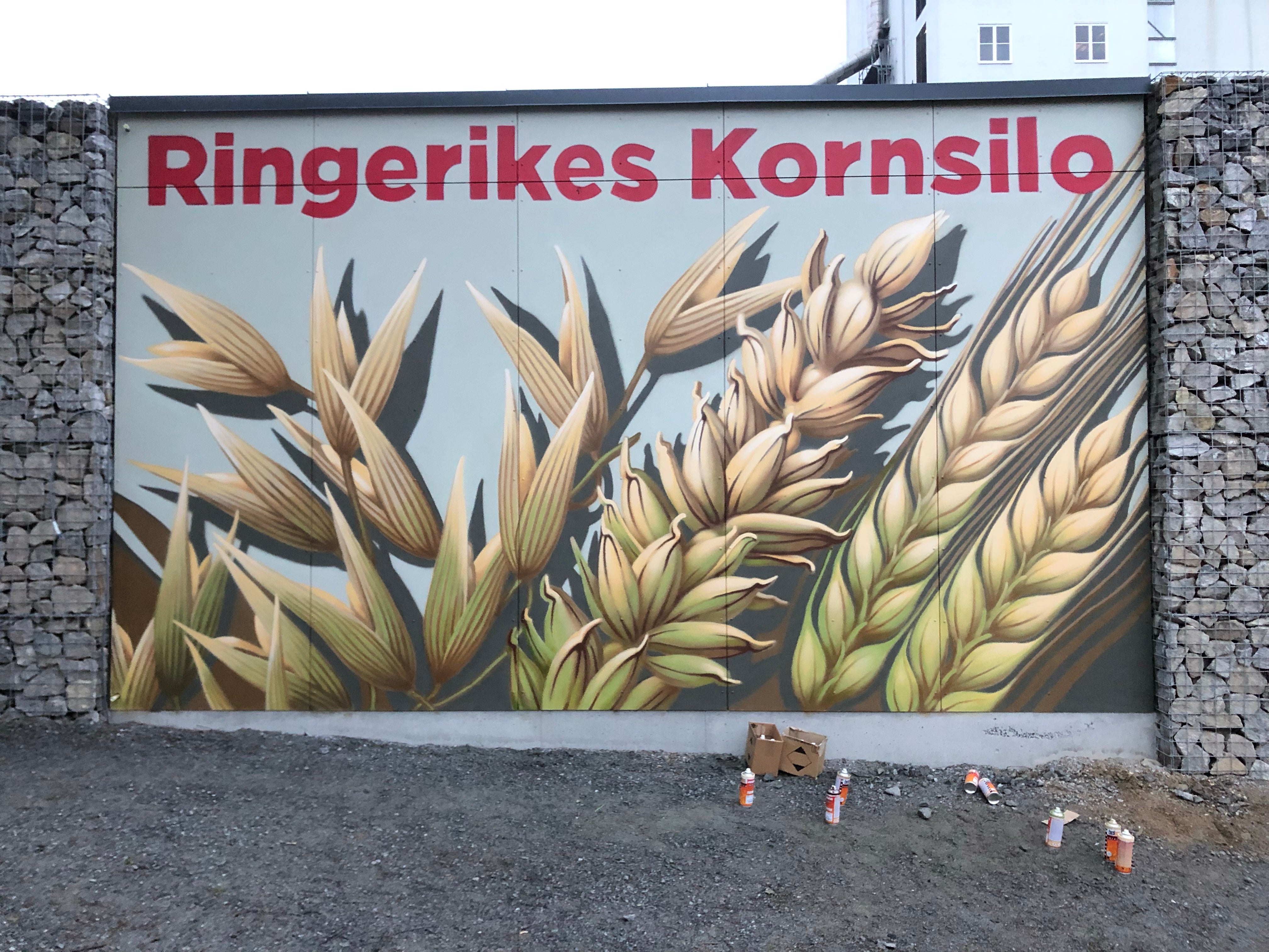 Veggmaleri for Ringerike Kornsilo