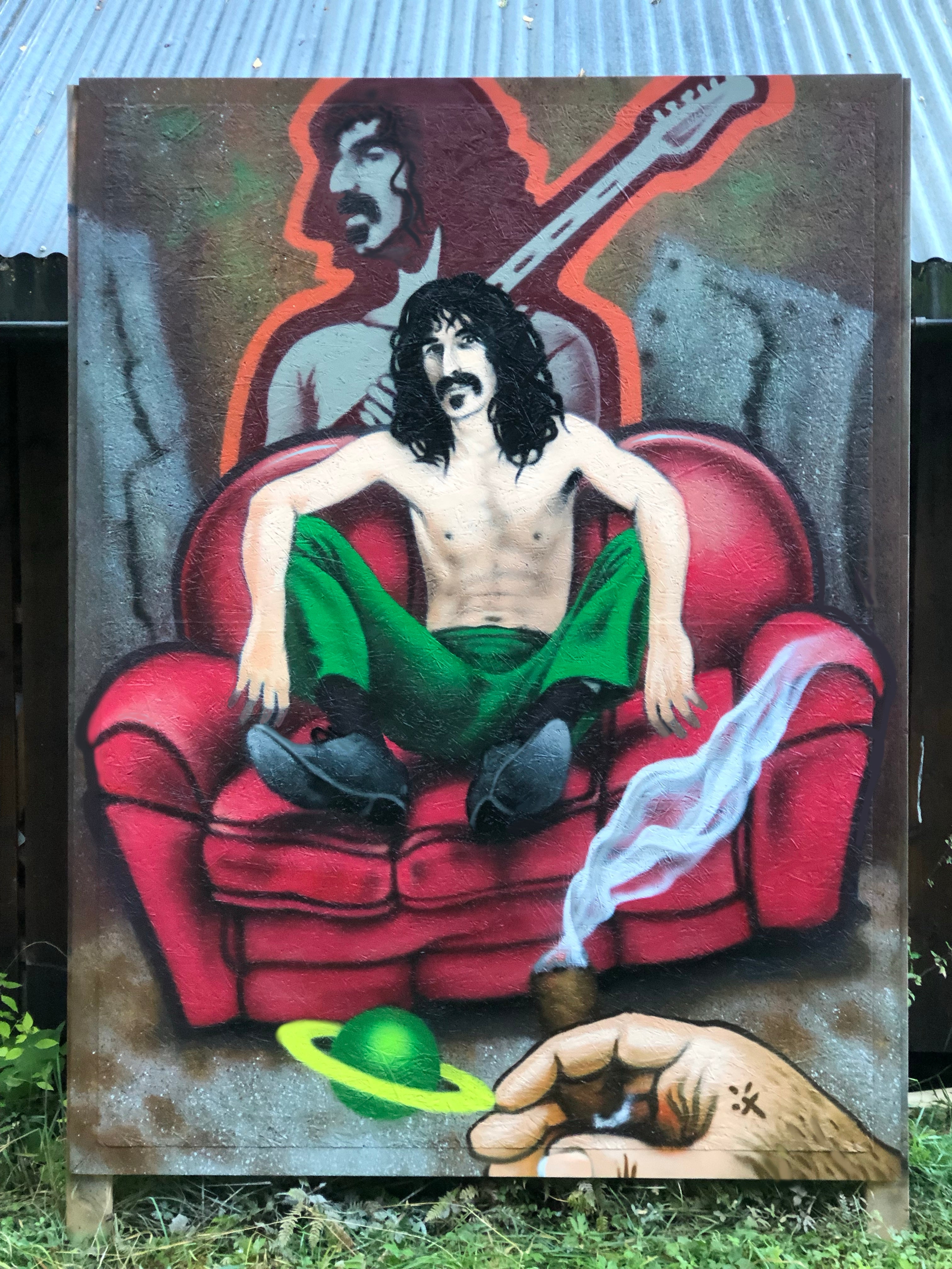 Frank Zappa-motiv malt på bestilling